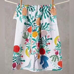 Anthropologie NWT Fruit Tree Kaleidoscope Dish Towel: Retired and Very Rare
